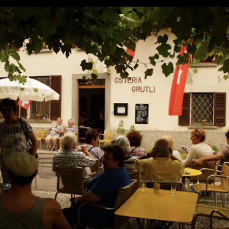 Osteria Gruetli Con Alloggio Borgnone Exterior foto