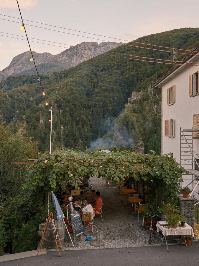 Osteria Gruetli Con Alloggio Borgnone Exterior foto